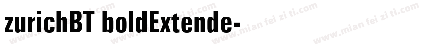 zurichBT boldExtende字体转换